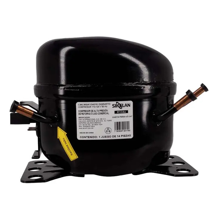 Compresor, L-GQR45TD, para gas R134a, 110V 60Hz, M/HBP (alta presión