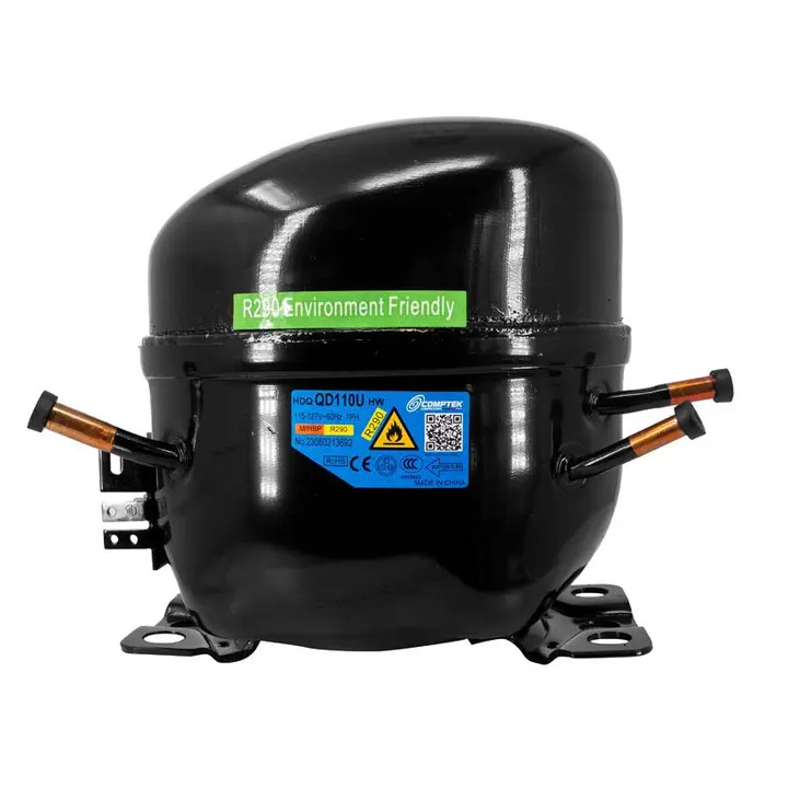 Compresor QD110U, para gas r290a, comercial (MHBP) 1/2 HP, 120V, 60Hz