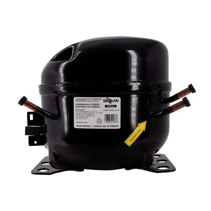 Compresor gas r404a, M/HBP 110V 60hz, 1/2 Hp PESADO GQR80KD
