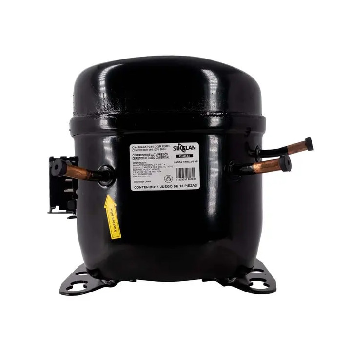 Compresor gas r404a, M/HBP 110V 60hz, 3/4Hp, GQR12KD, Media-alta