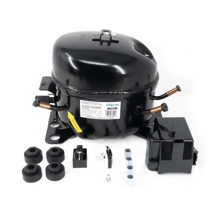 Compresor QD75Y11G, para gas r600a, doméstico (LBP) 1/8 HP ó 6.5cm3