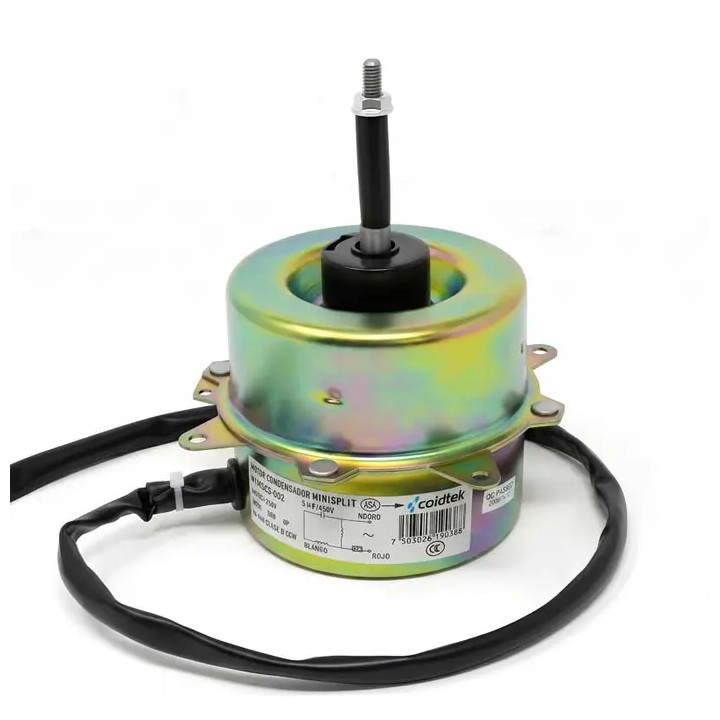 Motor Condensador, Minisplit, 0.65A, 65W, 220V, Rosca Derecha