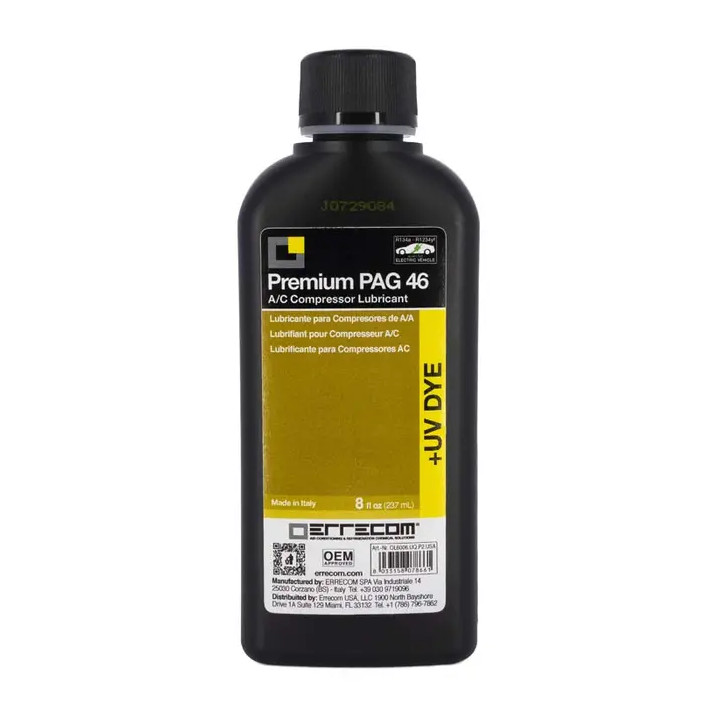 Aceite lubricante premium pag 46 + uv dye 8oz | FRIGOVENTO