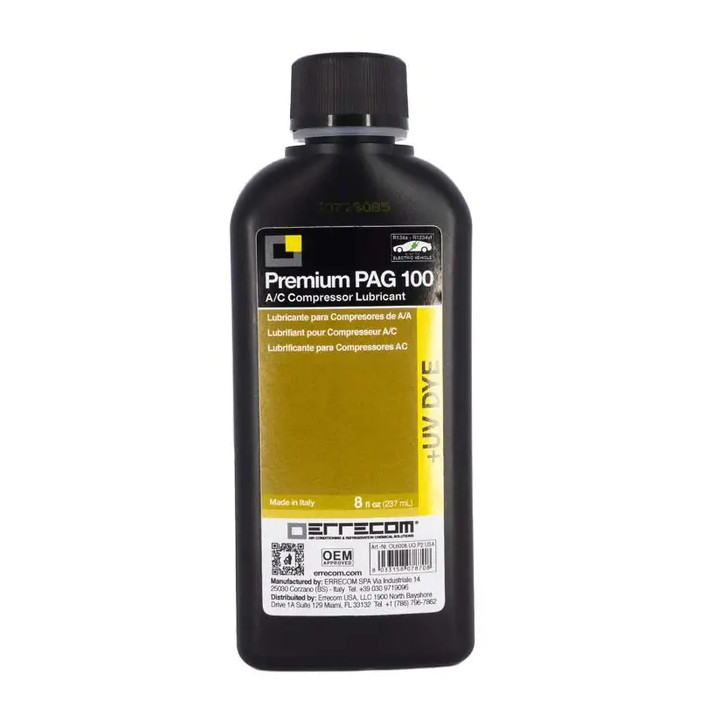 Aceite lubricante premium pag 100 + uv dye 8oz | FRIGOVENTO