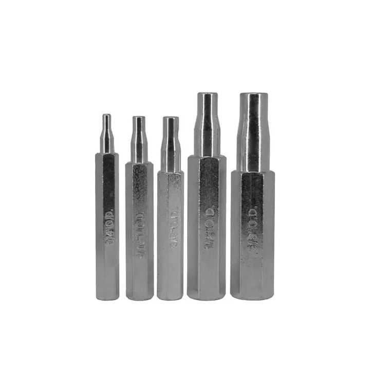 Juego de 5 expansores de tubo, en bolsa, 1/4, 5/16, 3/8, 1/2 y 5/8 |