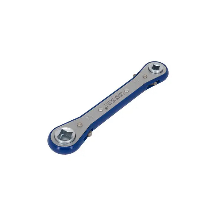 Llave de matraca, negra, doble punta cuadrada 1/4" 3/8" 3/16" y 5/16"