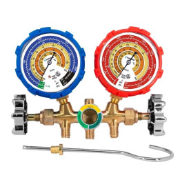 Manifold con mirilla para gases R600a y R290; antivibración