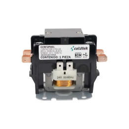 Contactor, 2 Polos, 30A Carga, Resistividad 40A, Bobina 24V DC |