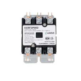 Contactor, 3 Polos, 30A Carga, Resistividad 40A, Bobina 220V AC |