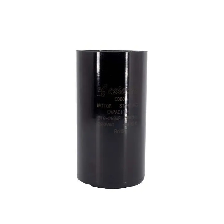 CD60 Starting Capacitor, 46.02mm Diameter * 85.72mm Height; 220VAC