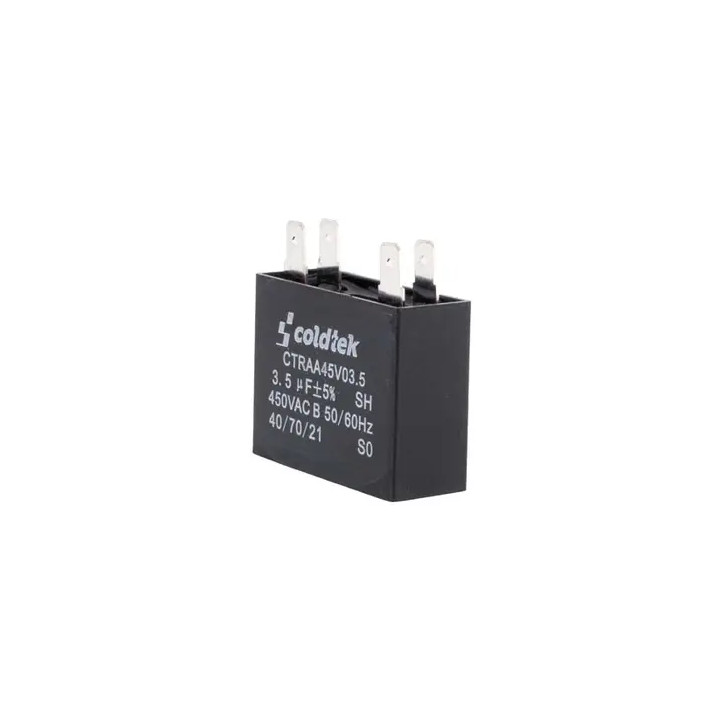 Capacitor Cuadrado, 4 Pins, 3uF, 450V ofrecer en lugar de CTRAA0345i