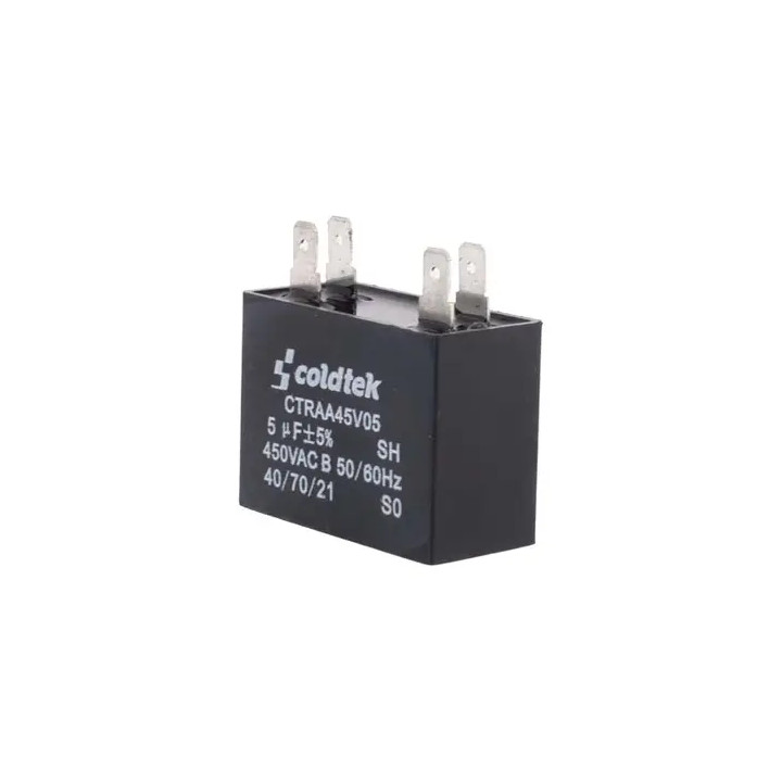 Capacitor Cuadrado, 4 Pins, 5uF, 450V CÓDIGO ANTERIOR CTRAAXZ0545i |