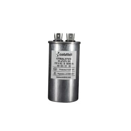 Capacitor, Trabajo, Redondo, 370V, 30uF, 2 Juegos de Terminales