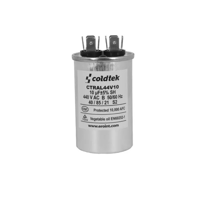 Capacitor, Trabajo, Aluminio, 440V; 10uF CÓDIGO ANTERIOR CTRALXZ1044i