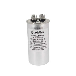 Capacitor, Trabajo, Aluminio, 440V; 50uF CÓDIGO ANTERIOR CTRALXZ5044I