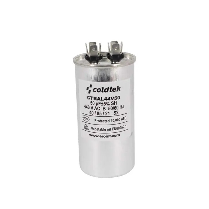 Capacitor, Trabajo, Aluminio, 440V; 50uF CÓDIGO ANTERIOR CTRALXZ5044I