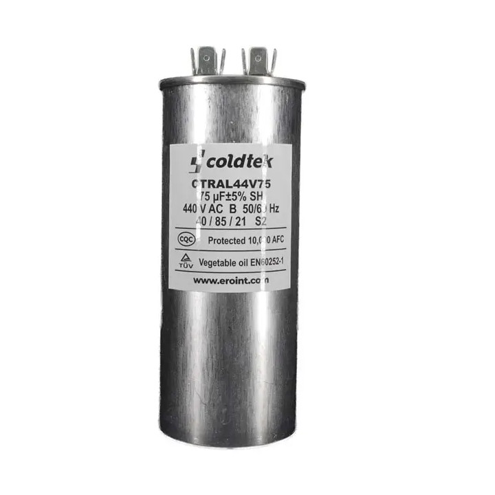 Capacitor, Trabajo, Aluminio, 440V; 75uF; CÓDIGO ANTERIOR CTRALXZ7544I