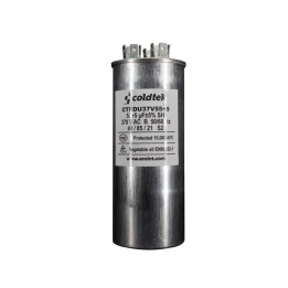 Capacitor, Trabajo Dual, 370V, 55+5uF, 3 Sets de Terminales CÓDIGO