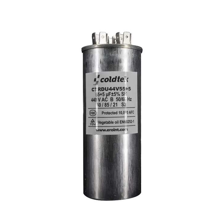 Capacitor CBB65, Trabajo Dual, 440V, 55+5 uf CÓDIGO ANTERIOR