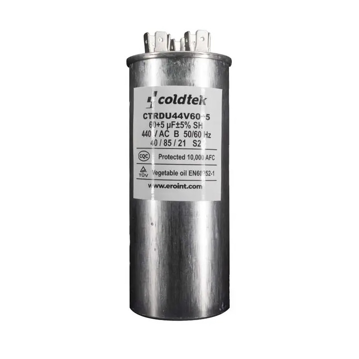 Capacitor CBB65, Trabajo Dual, 440V, 60+5 uf CÓDIGO ANTERIOR