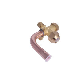 Válvula de servicio para Mini-split tubo curvo 3/8" 3 vias GPVS38