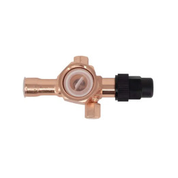 Válvula rotalock, 5/8" x 1-1/4" - 12UNF, con puntas de cobre, soldable