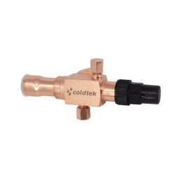 Válvula rotalock, 7/8" x 1-1/4" - 12UNF, con puntas de cobre, soldable