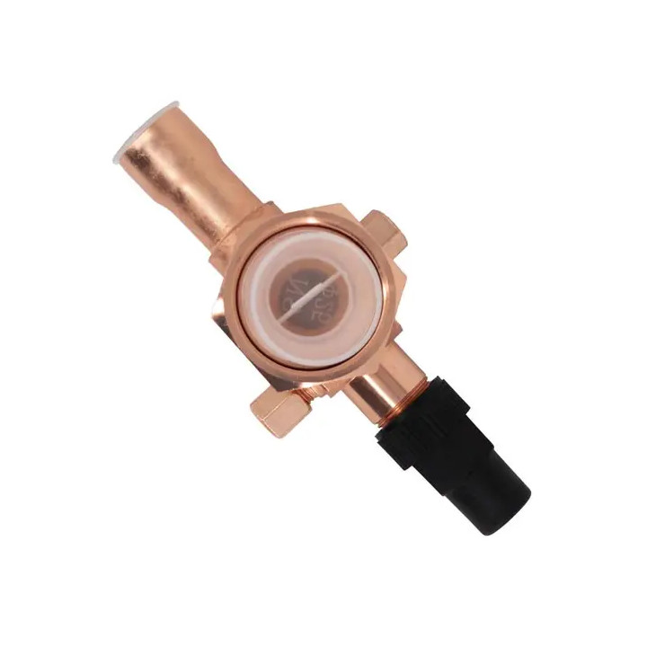 Válvula rotalock, 7/8" x 1-3/4" - 12UN, con puntas de cobre, soldable