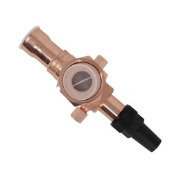 Válvula rotalock, 1-1/8" X 1-3/4" - 12UN, con puntas de cobre
