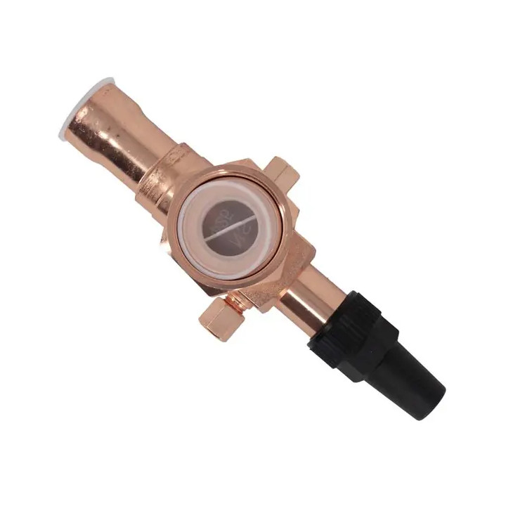 Válvula rotalock, 1-1/8" X 1-3/4" - 12UN, con puntas de cobre
