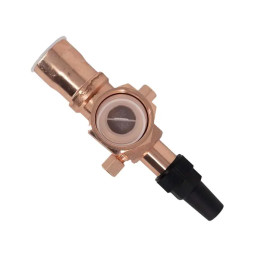Válvula rotalock, 1-3/8" x 1-3/4" - 12UN, con puntas de cobre