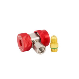 Cople Rápido Automotríz Angulado, Rojo, Alta Presión, R134 (ANTES