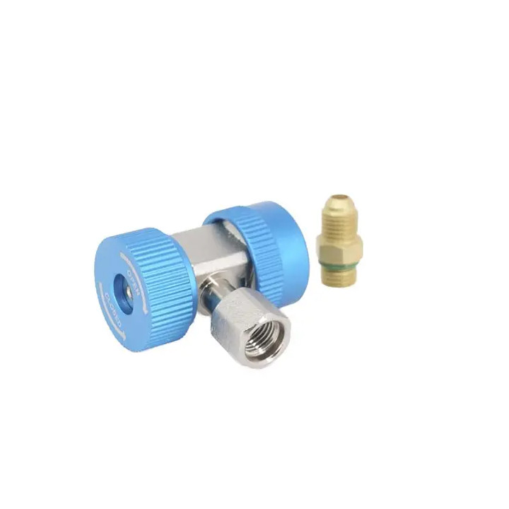 Cople Rapido Automotríz Angulado, Azul, Baja Presión, R134 (ANTES