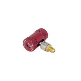 Cople automotríz angulado para gas R1234yf (ROJO) ALTA PRESIÓN |