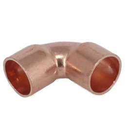 Codo 90º Radio Corto Cu. Soldable 1-1/8" (NOM 1") 411120006H |