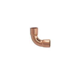 Codo 90º Radio Largo Cu. Soldable 3/8" (NOM 1/4") 411120013H |