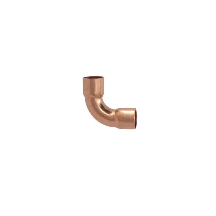 Codo 90º Radio Largo Cu. Soldable 3/8" (NOM 1/4") 411120013H |