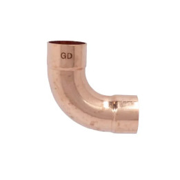 Codo 90º Radio Largo Cu. Soldable 1-1/8" (NOM 1") 411120018H |