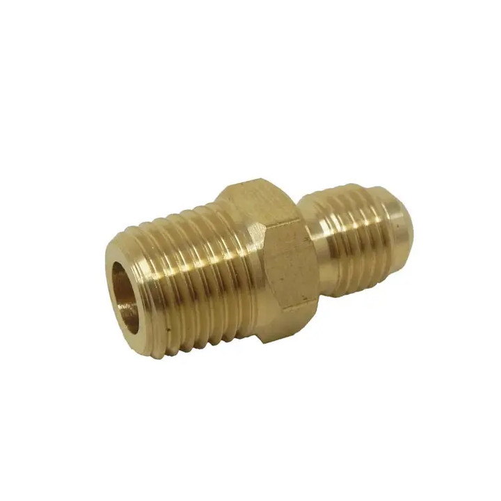 BOLSA CON 20 PIEZAS Niple Union Terminal 1/4" Flare o SAE X 1/4" NPT