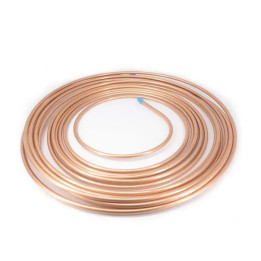 Rollo de tubo de cobre flexible, 1/2, Long 15.24mts, tipo ACR |