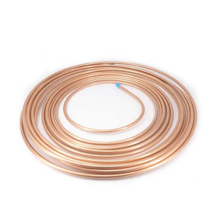 Rollo de tubo de cobre flexible, 1/2, Long 15.24mts, tipo ACR |