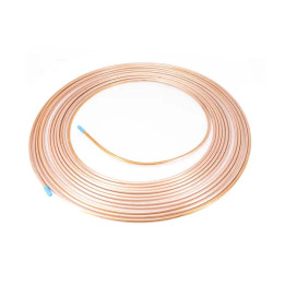 Rollo de tubo de cobre flexible, 1/4, Long 15.24mts, tipo ACR |