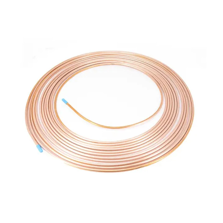 Rollo de tubo de cobre flexible, 1/4, Long 15.24mts, tipo ACR |