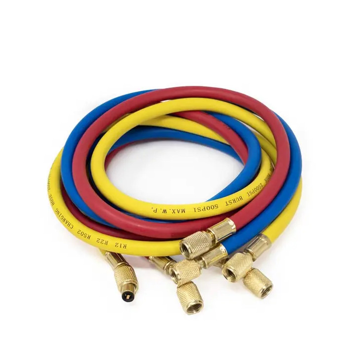 Juego de mangueras de carga, 2500 PSI, 60" Longitud, R22, R502, R134a