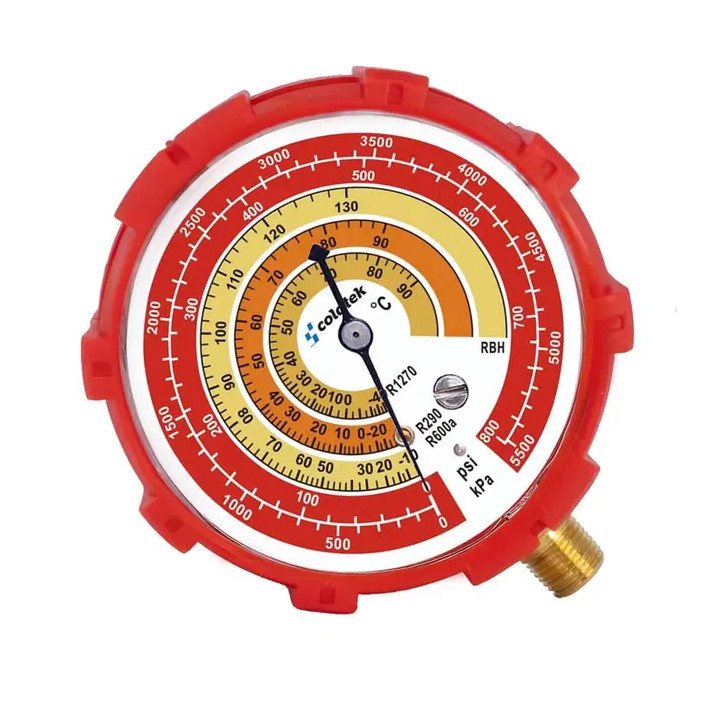 Manómetro, Rojo/Alta para R1270, R290, R600a sin vibraciones