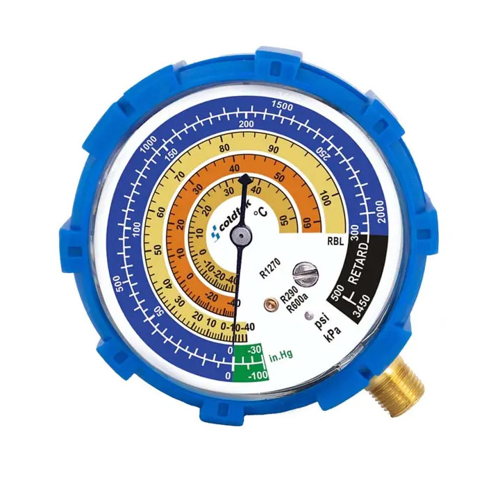 Manómetro, Azul/Baja presión para R1270, R290, R600a libre