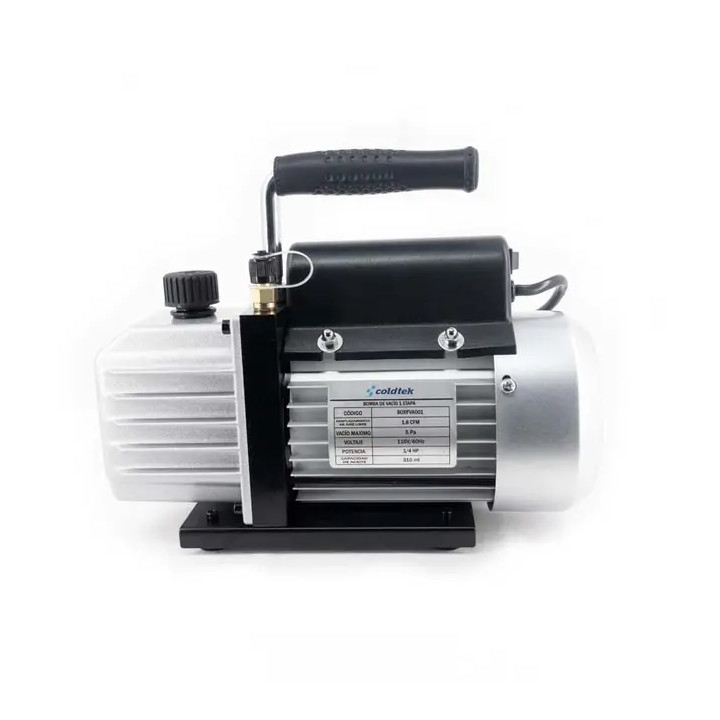 Bomba de Vacio 1 etapa, 110V/60HZ, 1/4 HP, 1.8 CFM, 50 L/Min, 5 Pa