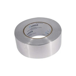 Cinta de Aluminio, espesor 50um, anchura 50 mm, largo 50 metros