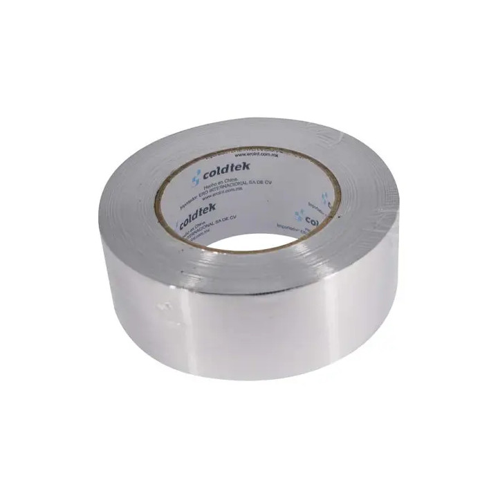 Cinta de Aluminio, espesor 50um, anchura 50 mm, largo 50 metros