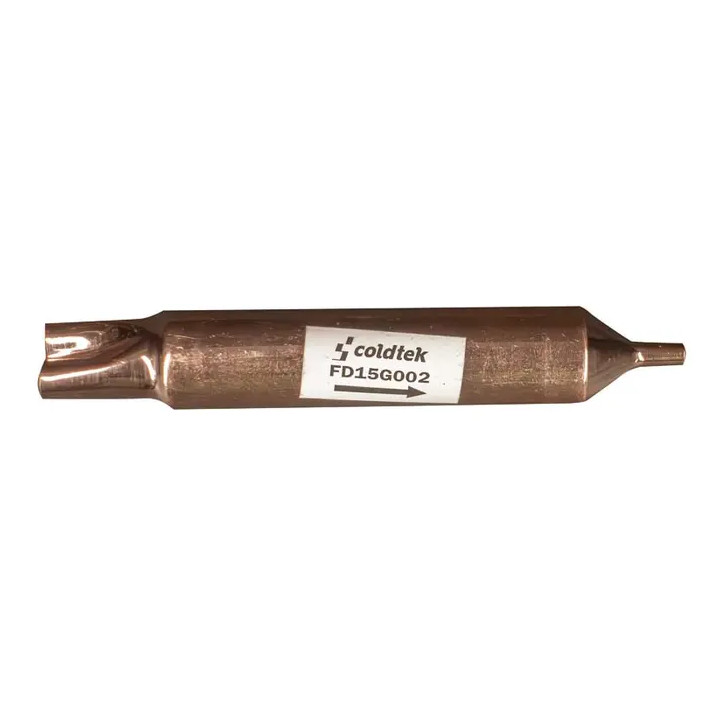 Filtro deshidratador soldable 15g, 1 entrada, 1 salida · Código